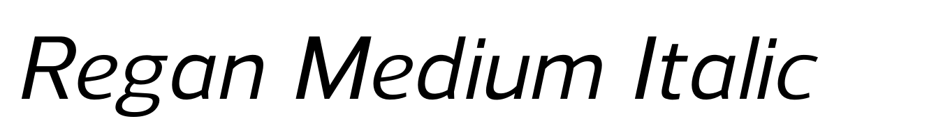 Regan Medium Italic